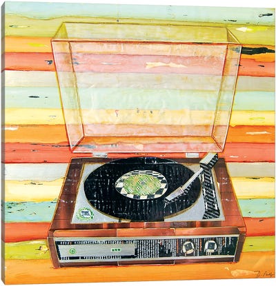 Put A Needle On The Record Canvas Art Print - Media Formats