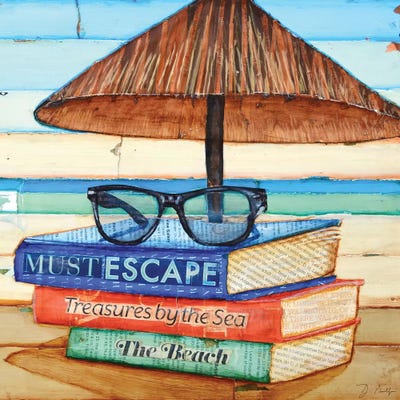 Reading Glasses by Danny Phillips framed canvas print