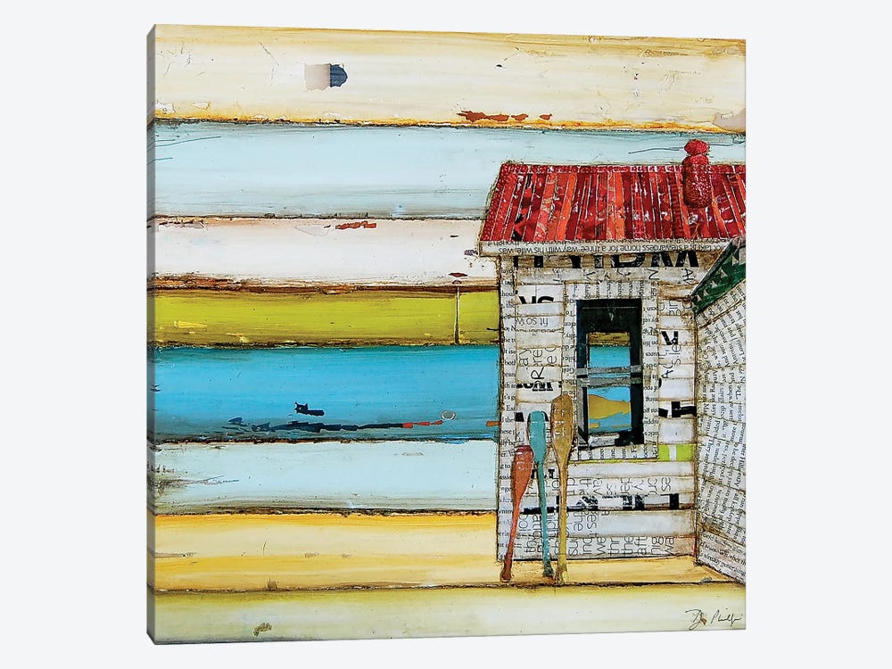Southern Maine Beach Shack by Danny Phillips 1-piece Canvas Art Print