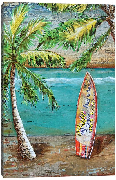 Surfs Up Canvas Art Print - Surfing Art
