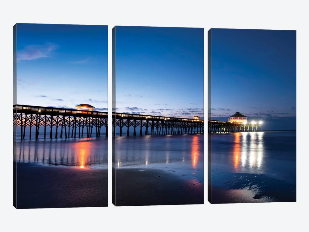 Pier Reflections I by Danny Head 3-piece Canvas Wall Art