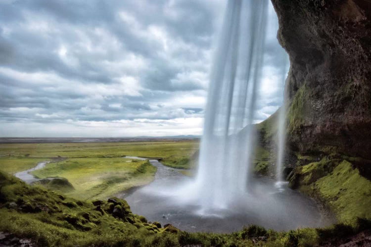 Behind Seljalandsfoss