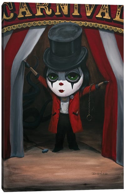 Phineas Clowning Canvas Art Print - Evil Clown Art