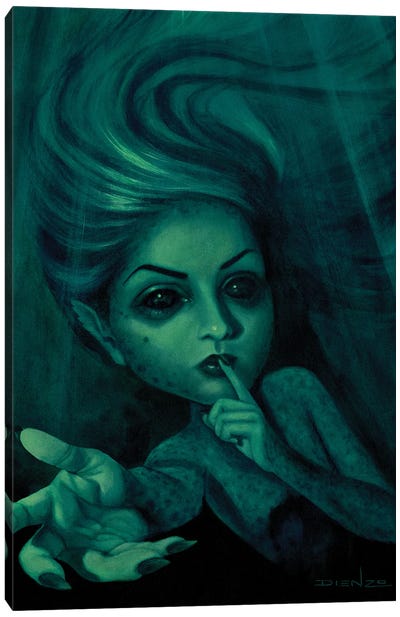 Sirena Beckoning Canvas Art Print - DIENZO