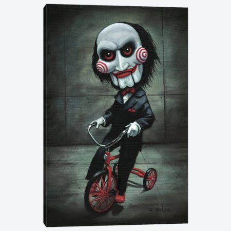 Billy Sawing Canvas Print #DNZ42} by DIENZO Canvas Wall Art