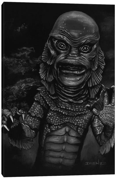 Creature From The Black Lagoon Canvas Art Print - DIENZO