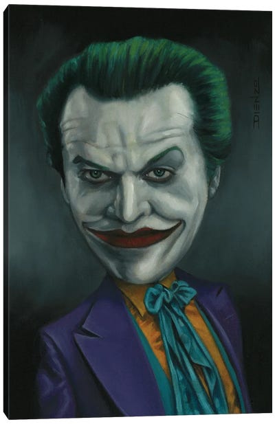 Joking Nicholson Canvas Art Print - Jack Nicholson
