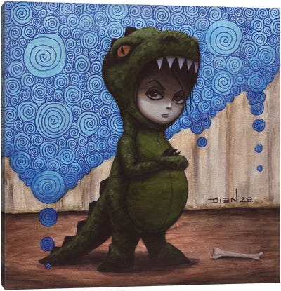 Dean-Oh Canvas Art Print - Tyrannosaurus Rex Art