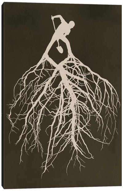 Know Your Roots Canvas Art Print - Silhouette Art