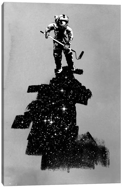 Negative Space Canvas Art Print - Astronaut Art