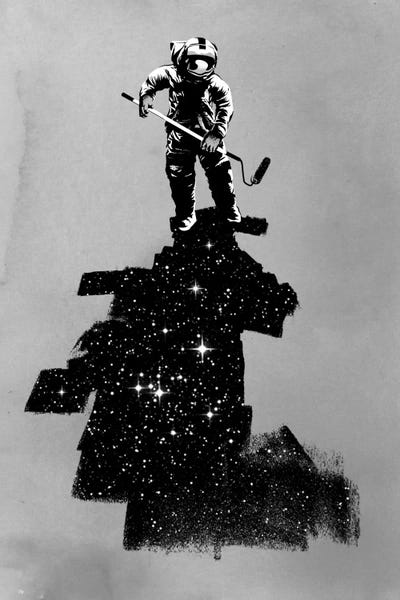 Kids Astronomy & Space Art: Negative Space by Rob Dobi