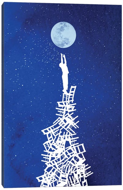 Out Of Reach Canvas Art Print - Similar to Banksy