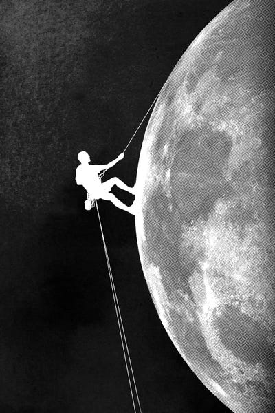 Black & White Digital Art: Ascent by Rob Dobi