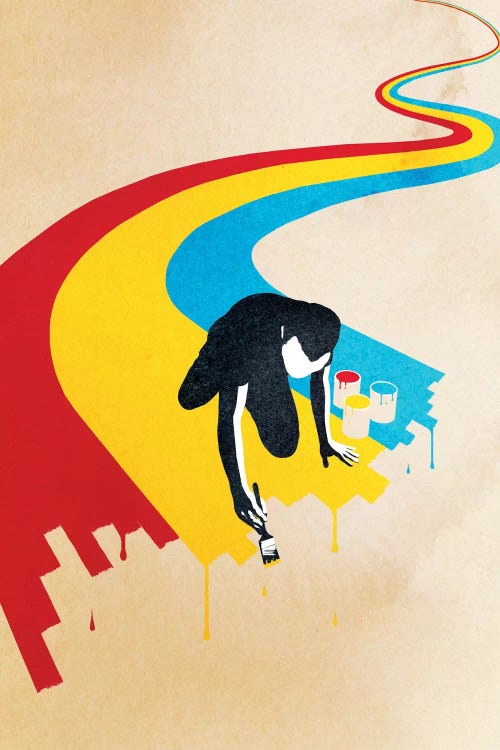 Rainbow Road by Rob Dobi wall art