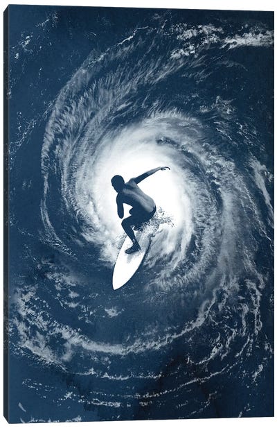 Category 5 Canvas Art Print - Surfing