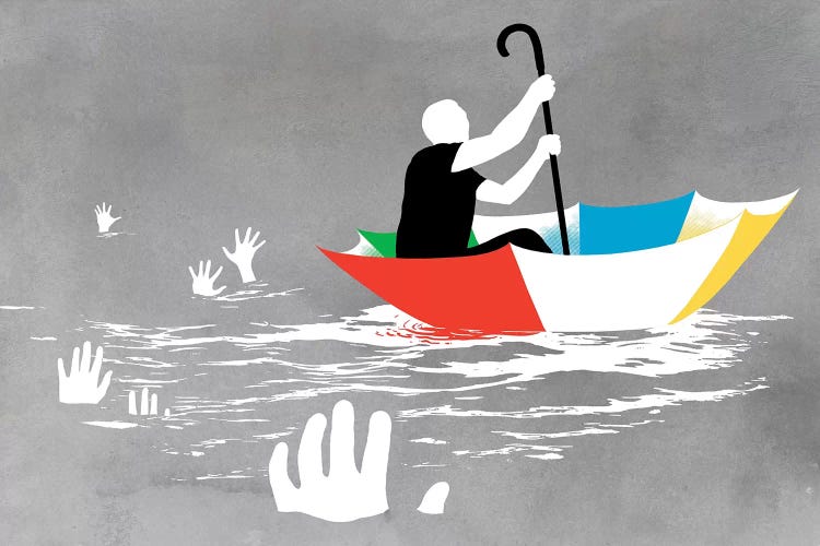 Staying Afloat by Rob Dobi wall art