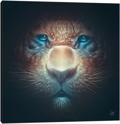 Red Tiger Canvas Art Print - Tiger Art