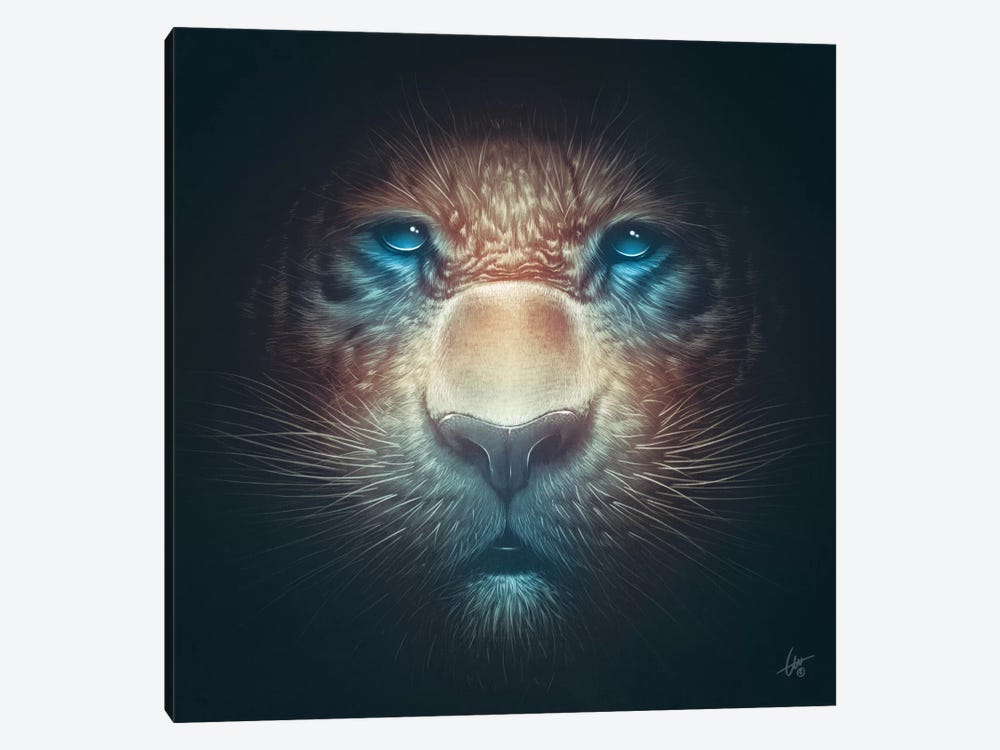 Red Tiger by Dr. Lukas Brezak 1-piece Canvas Wall Art
