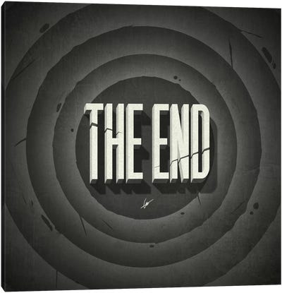 The End Canvas Art Print - Typography
