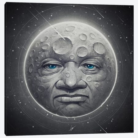 The Moon Canvas Print #DOC25} by Dr. Lukas Brezak Canvas Print