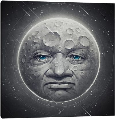 The Moon Canvas Art Print - Dr. Lukas Brezak