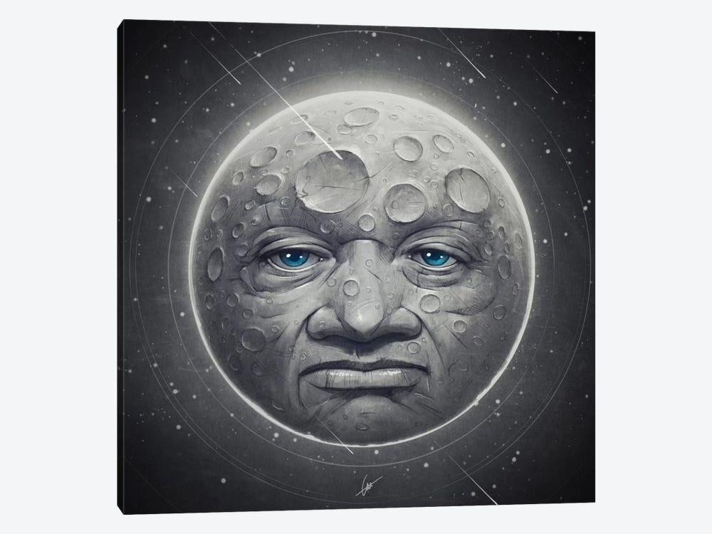 The Moon by Dr. Lukas Brezak 1-piece Canvas Print