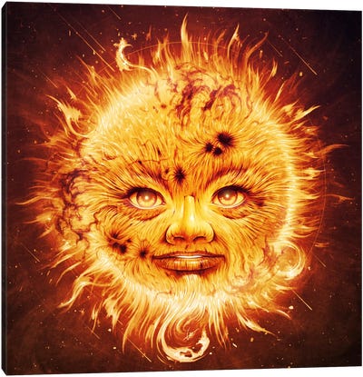 The Sun Canvas Art Print - Kids Astronomy & Space Art