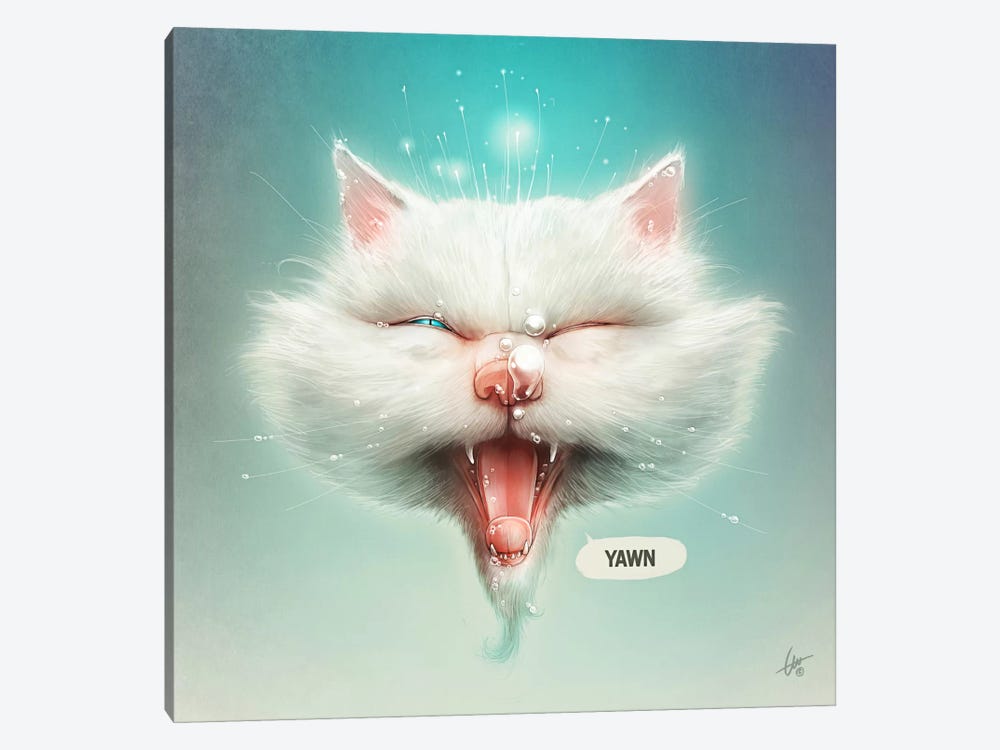 The Water Kitty by Dr. Lukas Brezak 1-piece Canvas Art