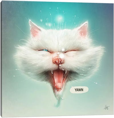The Water Kitty Canvas Art Print