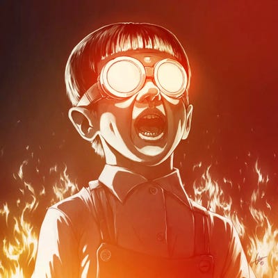 FIREEE! by Dr. Lukas Brezak framed wall art