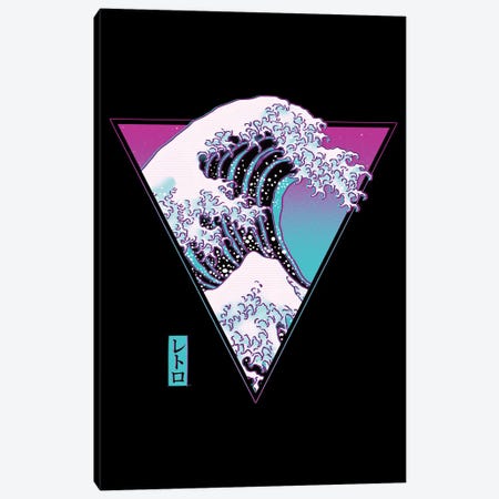 The Great Synthwave Canvas Print #DOI109} by Denis Orio Ibañez Canvas Art Print
