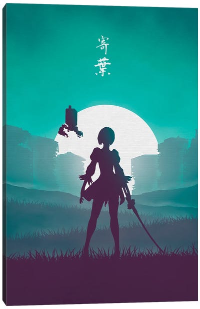 Battle Android Canvas Art Print - Final Fantasy