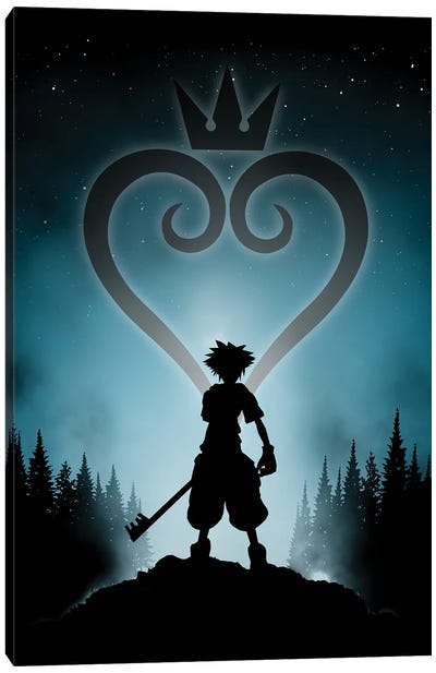 My Friends Are My Power Canvas Art Print - Kingdom Hearts