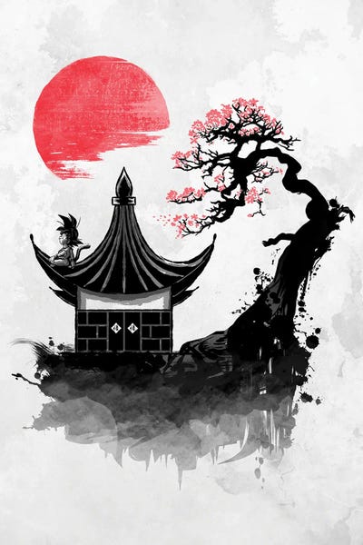 Fictional Characters: Red Sun Saiyan by Denis Orio Ibañez