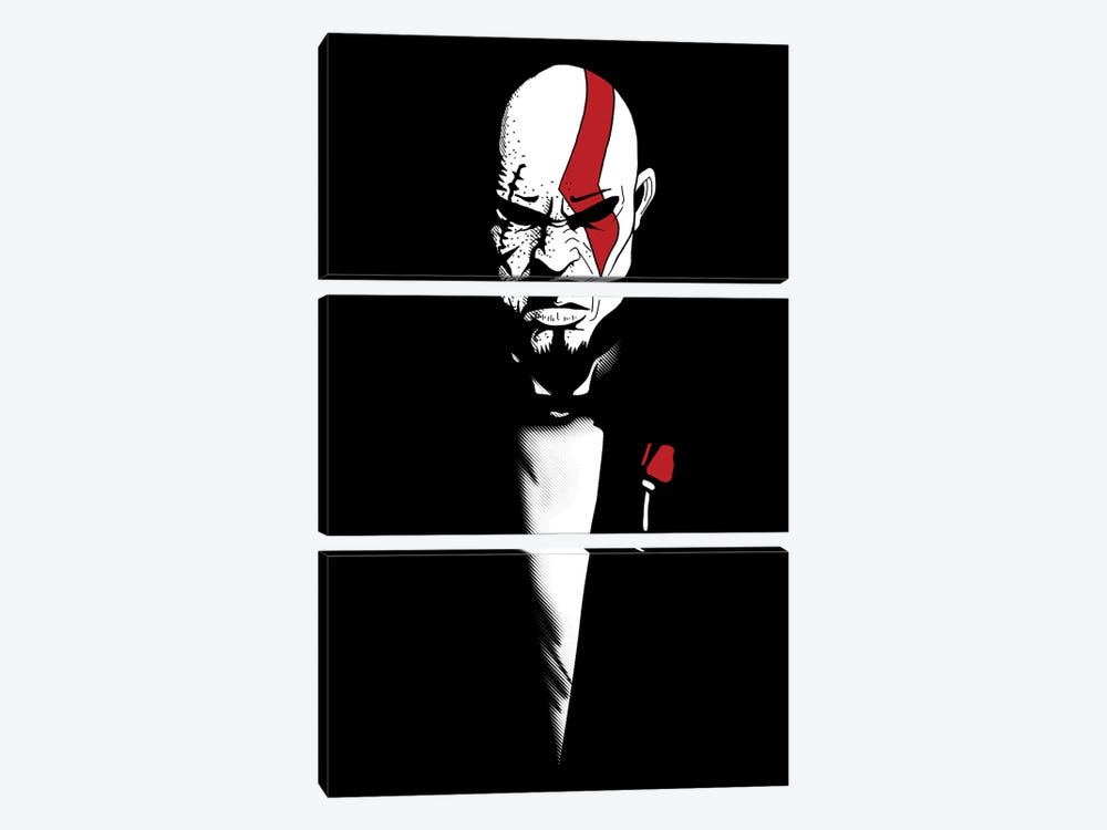 The God Of War And Death by Denis Orio Ibañez 3-piece Canvas Art