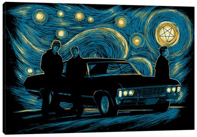 Supernatural Night Canvas Art Print - Re-imagined Masterpieces