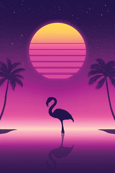 Denis Orio Ibañez: Sunset Flamingo by Denis Orio Ibañez