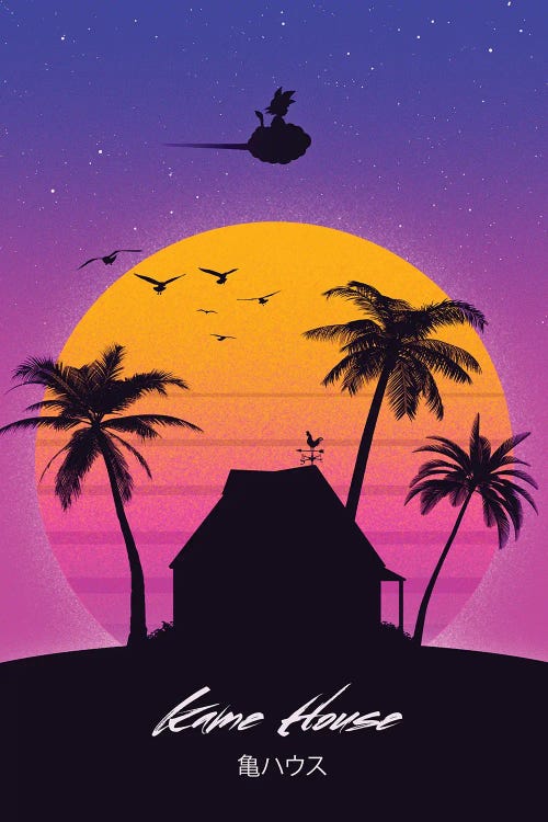 Sunset Kame House by Denis Orio Ibañez wall art