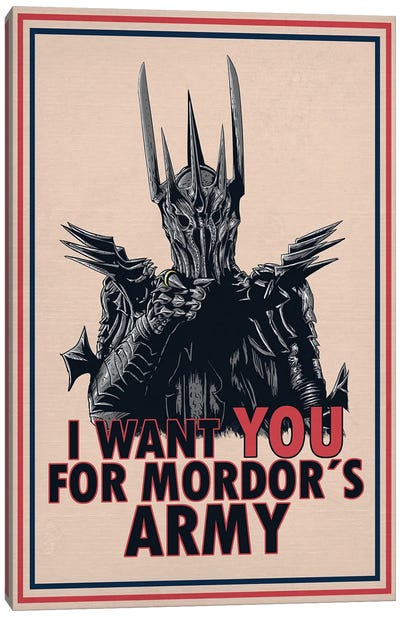 Mordor´s Army Canvas Art Print - The Lord Of The Rings
