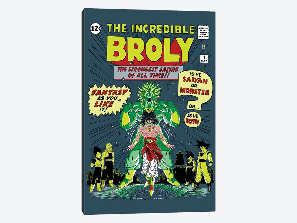 The Incredible Broly by Denis Orio Ibañez 1-piece Canvas Artwork