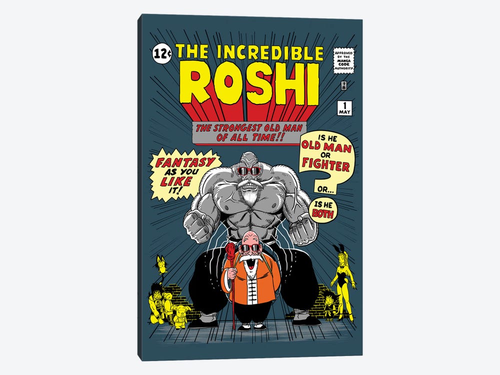 The Incredible Roshi by Denis Orio Ibañez 1-piece Canvas Art Print