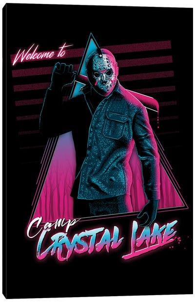 Welcome To Crystal Lake Canvas Art Print - Denis Orio Ibanez