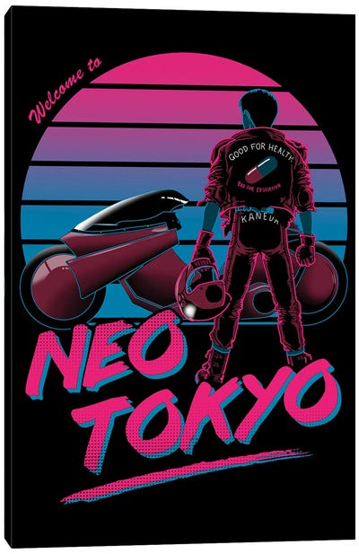 Welcome To Neo Tokyo Canvas Art Print - Animated Movie Art