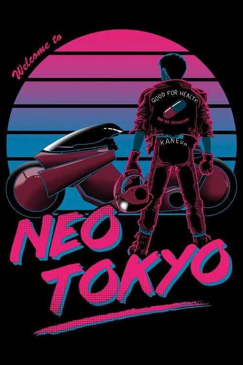 Welcome To Neo Tokyo by Denis Orio Ibañez wall art