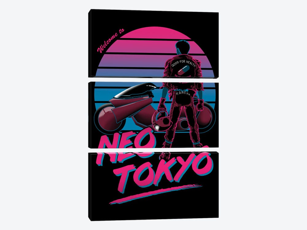 Welcome To Neo Tokyo by Denis Orio Ibañez 3-piece Canvas Art