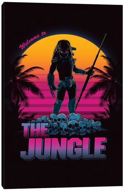Welcome To The Jungle Canvas Art Print - Predator