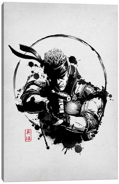 Legendary Hero Canvas Art Print - Metal Gear Solid