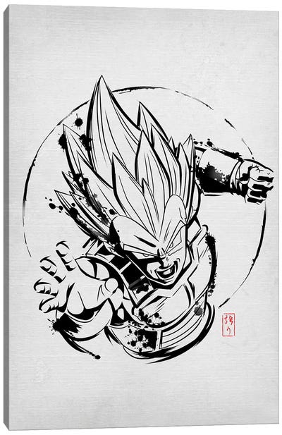 SSJ Prince Canvas Art Print - Dragon Ball Z