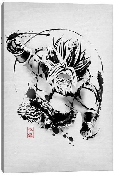 Full Power Legendary Canvas Art Print - Dragon Ball Z
