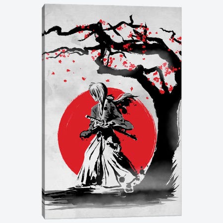 Wandering Samurai Canvas Print #DOI26} by Denis Orio Ibañez Canvas Art Print